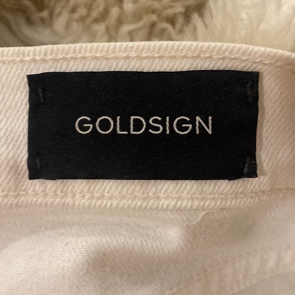 GOLDSIGN white skinny Jean, super flattering, rubs true to size 25 - Picture 3 of 4